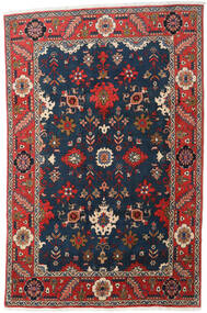 Tapete Oriental Heriz 197X300 Vermelho/Azul Escuro (Lã, Pérsia/Irão)