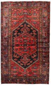 絨毯 ハマダン 119X130 正方形 レッド/ダークレッド (ウール, ペルシャ/イラン)
