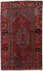  Persialainen Hamadan Matot Matto 132X218 Tummanpunainen/Punainen (Villa, Persia/Iran)