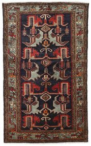 133X218 絨毯 オリエンタル ハマダン ダークレッド/茶色 (ウール, ペルシャ/イラン) Carpetvista