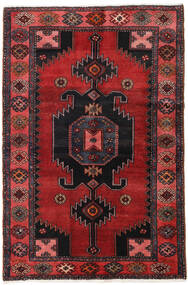 絨毯 ハマダン 130X200 ダークレッド/レッド (ウール, ペルシャ/イラン)