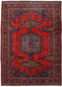  Orientalischer Wiss Teppich 220X307 Rot/Dunkelrot Wolle, Persien/Iran Carpetvista