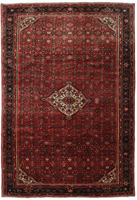 Hosseinabad Teppe 214X315 Brun/Rød Ull, Persia/Iran Carpetvista