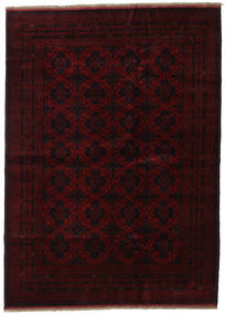 Tapis Afghan Khal Mohammadi 205X282 Rouge Foncé (Laine, Afghanistan)