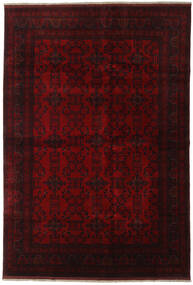  Orientalsk Afghan Khal Mohammadi Teppe 198X290 Mørk Rød Ull, Afghanistan Carpetvista