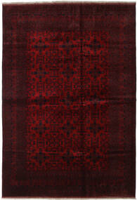 Tappeto Afghan Khal Mohammadi 206X296 Rosso Scuro (Lana, Afghanistan)
