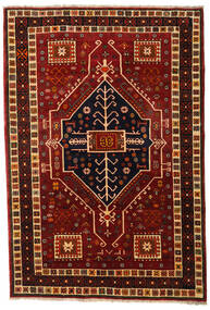 Koberec Orientální Ghashghai 166X242 Tmavě Červená/Béžová (Vlna, Persie/Írán)