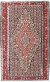  Oosters Kelim Senneh Fine Vloerkleed 150X248 Rood/Grijs Wol, Perzië/Iran Carpetvista