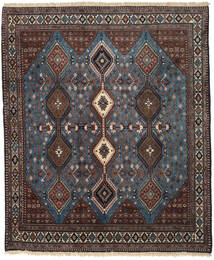  Oriental Yalameh Rug 203X263 Dark Red/Brown Wool, Persia/Iran Carpetvista