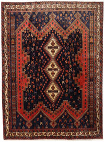  Persian Afshar Rug 183X245 Dark Pink/Red Carpetvista