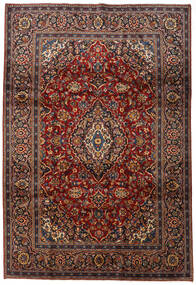 絨毯 ペルシャ カシャン 212X313 ダークレッド/レッド (ウール, ペルシャ/イラン)