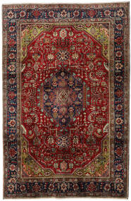  Tabriz Rug 202X310 Persian Wool Dark Red/Red Carpetvista