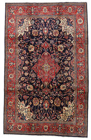  Orientalisk Mahal Matta 210X333 Röd/Mörklila Ull, Persien/Iran Carpetvista