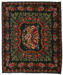 208X242 Rose Kelim Moldavia Rug Oriental Brown/Dark Green (Wool, Moldova) Carpetvista
