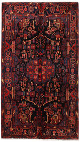  Persian Nahavand Rug 160X281 Dark Pink/Dark Red (Wool, Persia/Iran)