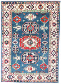 173X242 Tapete Kazak Fine Oriental Bege/Azul Escuro (Lã, Paquistão) Carpetvista
