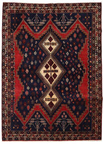  Oriental Afshar Rug 163X223 Dark Pink/Dark Red Wool, Persia/Iran Carpetvista