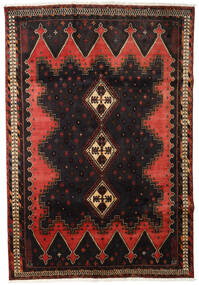 Alfombra Oriental Afshar 165X238 Rojo Oscuro/Marrón (Lana, Persia/Irán)