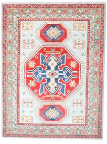  Kazak Fine Tapete 155X205 Lã Vermelho/Bege Pequeno Carpetvista