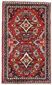 76X127 Hamadan Matot Matto Itämainen Punainen/Tummanpunainen (Villa, Persia/Iran) Carpetvista