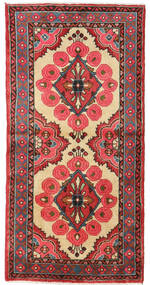  Oosters Senneh Vloerkleed 57X140 Tapijtloper Rood/Beige Wol, Perzië/Iran Carpetvista