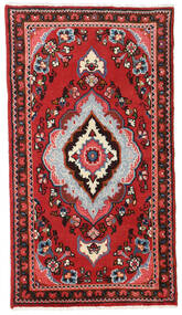 75X134 Hamadan Rug Oriental Red/Dark Red (Wool, Persia/Iran) Carpetvista