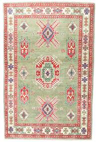 Kazak Fine Rug 98X151 Green/Beige Wool, Pakistan Carpetvista
