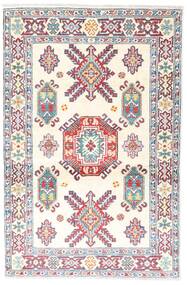 95X146 Kazak Fine Teppich Orientalischer Beige/Grau (Wolle, Afghanistan) Carpetvista