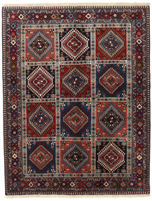  Persian Yalameh Rug 151X194 Dark Red/Red Carpetvista