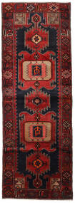 Alfombra Persa Hamadan 104X295 De Pasillo Rojo Oscuro/Rojo (Lana, Persia/Irán)