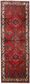  Persischer Hamadan Teppich 98X280 Läufer Rot/Dunkelrosa (Wolle, Persien/Iran)