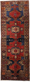 105X294 絨毯 ハマダン オリエンタル 廊下 カーペット レッド/ダークピンク (ウール, ペルシャ/イラン) Carpetvista