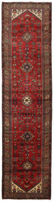 絨毯 ハマダン 98X391 廊下 カーペット 茶色/レッド (ウール, ペルシャ/イラン)