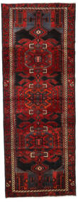 Hamadan Teppich 105X282 Läufer Dunkelrot/Rot Wolle, Persien/Iran Carpetvista