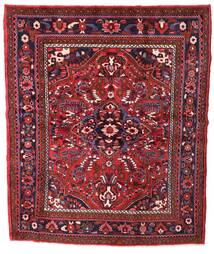 183X216 絨毯 オリエンタル ホセイナバード 正方形 レッド/ダークレッド (ウール, ペルシャ/イラン) Carpetvista