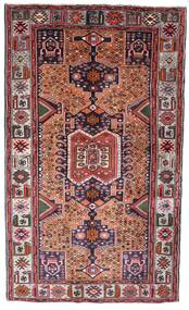絨毯 ハマダン 130X222 レッド/ダークレッド (ウール, ペルシャ/イラン)