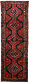  Orientalsk Hamadan Tæppe 100X290Løber Mørkerød/Rød Uld, Persien/Iran Carpetvista