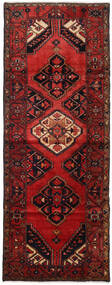 107X284 Alfombra Hamadan Oriental De Pasillo Rojo/Rojo Oscuro (Lana, Persia/Irán) Carpetvista