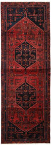 Dywan Perski Hamadan 110X312 Chodnikowy Ciemnoczerwony/Czerwony (Wełna, Persja/Iran)