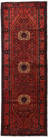 Hamadan Matot Matto 102X294 Käytävämatto Tummanpunainen/Punainen Villa, Persia/Iran Carpetvista