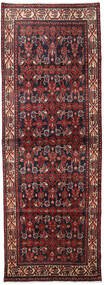 絨毯 ハマダン 106X298 廊下 カーペット レッド/ダークピンク (ウール, ペルシャ/イラン)