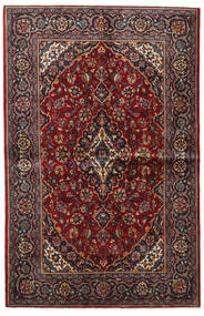 Tapete Persa Kashan 135X209 Vermelho/Rosa Escuro (Lã, Pérsia/Irão)