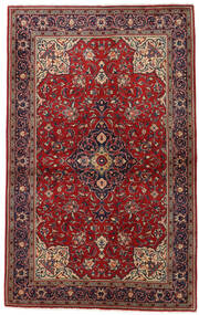  Persian Sarouk Rug 131X211 Red/Dark Pink (Wool, Persia/Iran)