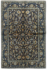  Keshan Fine Rug 134X205 Persian Wool Dark Grey/Grey Small Carpetvista