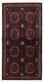 絨毯 バルーチ 101X193 ダークレッド (ウール, ペルシャ/イラン)