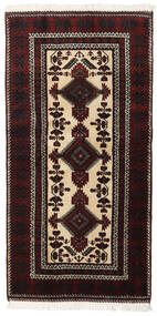 Tapete Oriental Balúchi 98X196 Vermelho Escuro/Bege (Lã, Pérsia/Irão)