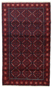  91X158 Belutsch Teppich Dunkelrosa/Dunkelrot Persien/Iran Carpetvista