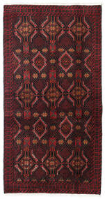 98X186 Χαλι Beluch Ανατολής Σκούρο Κόκκινο/Κόκκινα (Μαλλί, Περσικά/Ιρανικά) Carpetvista
