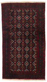  Baluch Rug 100X176 Persian Wool Dark Red Small Carpetvista