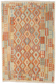 Kelim Afghan Old Style Vloerkleed 196X298 Beige/Oranje Wol, Afghanistan Carpetvista